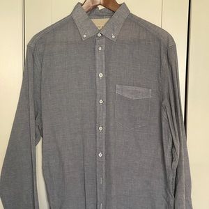 Rag & Bone Mens Button Down Long Sleeve Shirt with Button Down Collar sz L mens